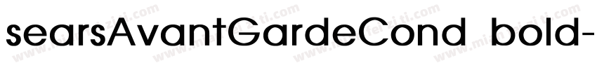 searsAvantGardeCond bold字体转换